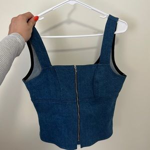 Adorable rag & bone zip up jean top